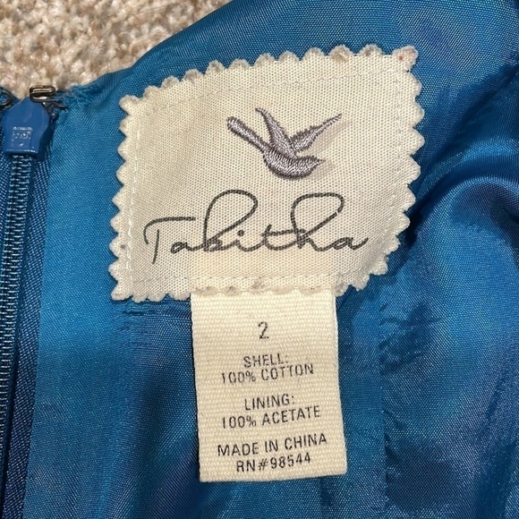 ANTHROPOLOGIE Tabitha Blue Dress - Picture 9 of 11